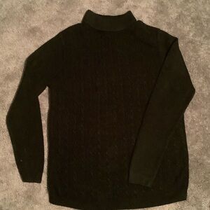Ilya black cable knit sweater size small